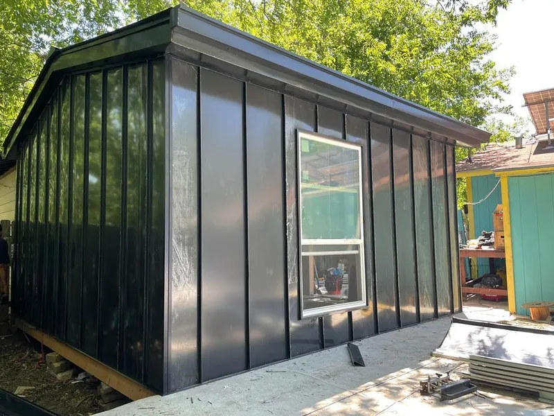 Black standing seam metal wall panels for Metal Roof Installation in Beacon